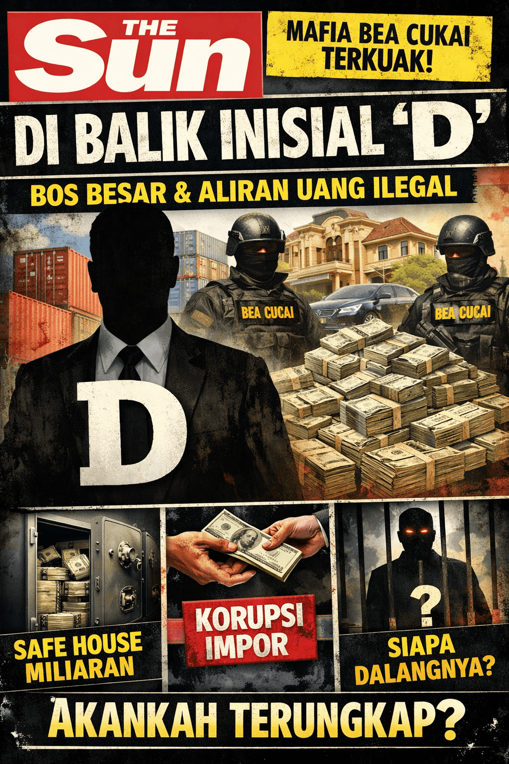 Terkuak Dugaan “Inisial D” di Balik Mafia Bea Cukai, Jejak Jaringan dan Aliran Dana Mulai Terbuka