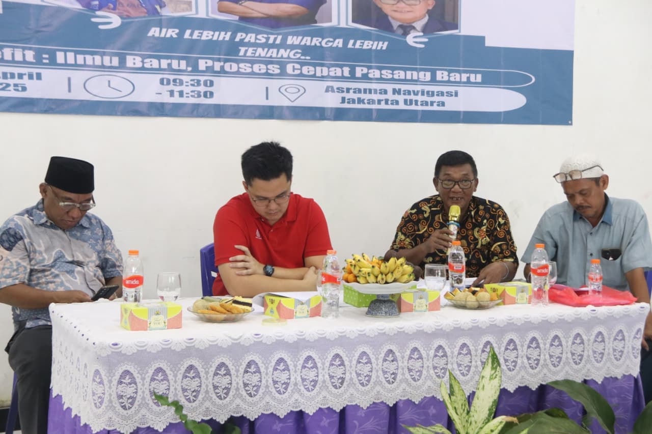 KOMWAJA dan PAM Jaya Edukasi Warga Tanjung Priok Stop Air Tanah, Target Jakarta 100% Air Perpipaan