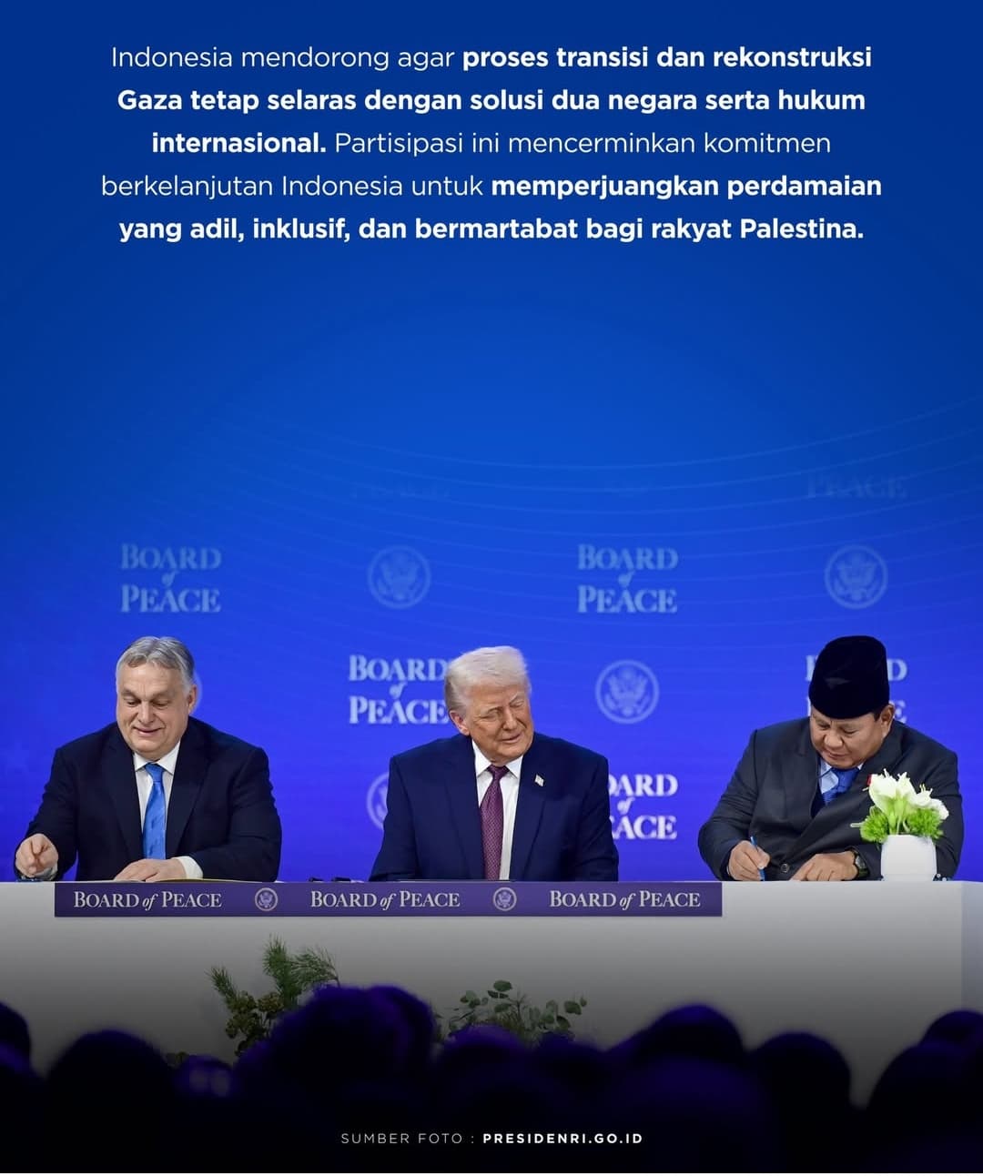 Indonesia Masuk Dewan Perdamaian Gaza, Pemerintah Tegaskan Dukungan Kemerdekaan Palestina Tetap Konsisten