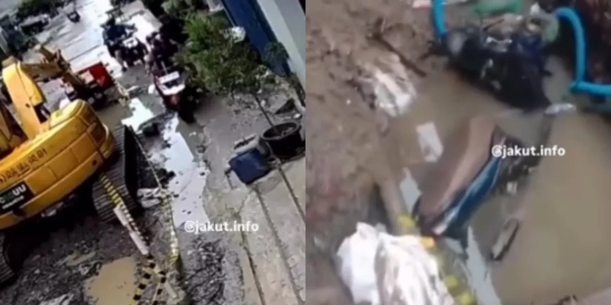 Viral Galian Proyek Pengelola Air Limbah di Jakut Memakan Korban, Dilaporkan 2 Pemotor Tercebur dalam Sehari