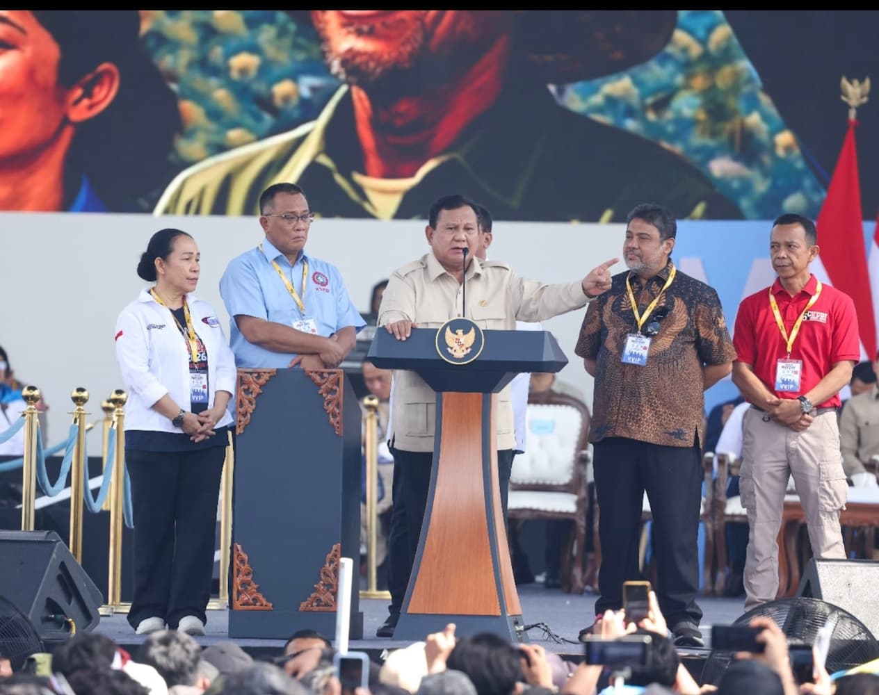 May Day 2026 di Monas, Presiden Prabowo Dengarkan Langsung Aspirasi Buruh