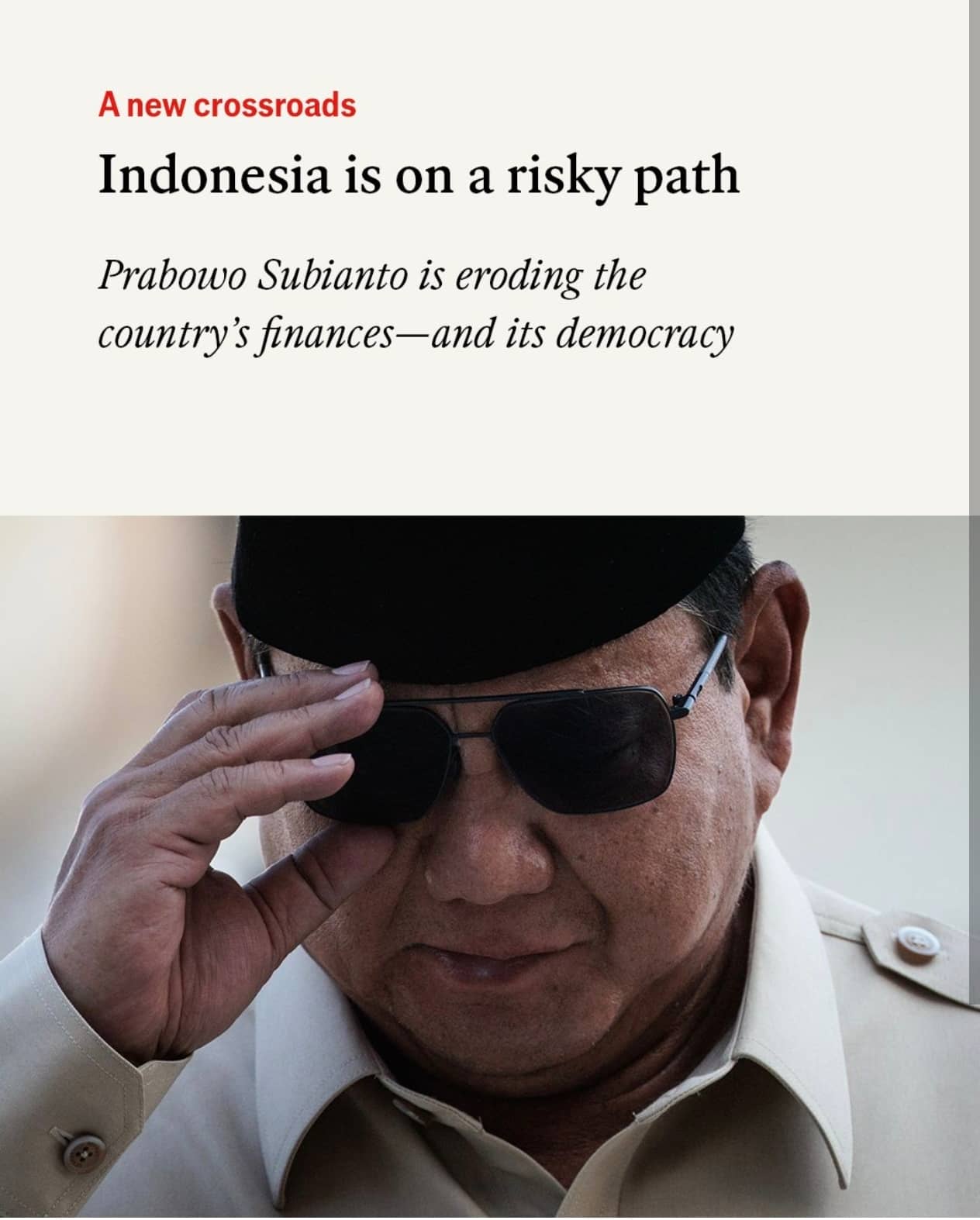 Sorotan The Economist terhadap Kebijakan Prabowo Dinilai Tanda Indonesia Makin Diperhitungkan di Panggung Ekonomi Global